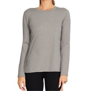 Marika Gray Pullover Crewneck Long Sleeve Activewear Top Size M